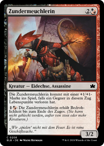 Sammelkarten MTG BB Zundermeuchlerin #208