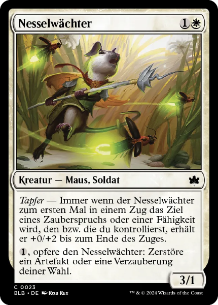 Sammelkarten MTG BLB Nesselwächter #23