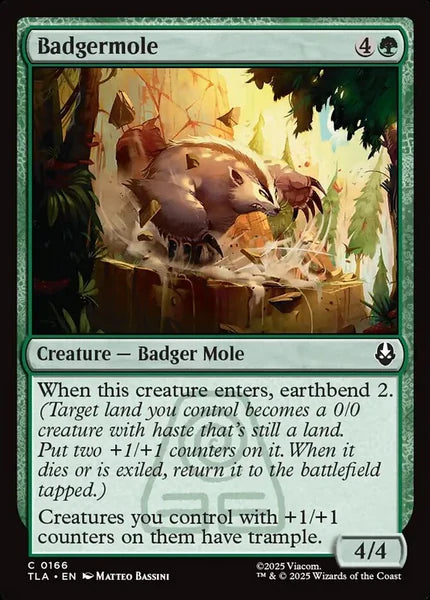 Sammelkarten MTG Badgermole TLA #166 (ENG)