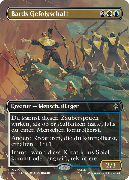 Sammelkarten MTG Bards Gefolgschaft HOB #210 (DEU)