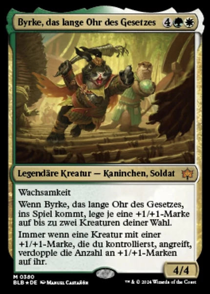 Sammelkarten MTG Byrke, das lange Ohr des Gesetzes BLB #380 (DEU)