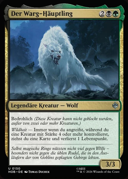 Sammelkarten MTG Der Warg-Häuptling HOB #150 (DEU)