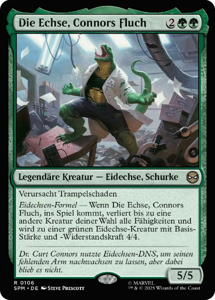 Sammelkarten MTG Die Echse, Connors Fluch SPM #106