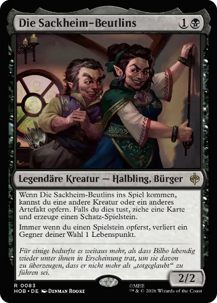 Sammelkarten MTG Die Sackheim-Beutlins HOB #83 (DEU)