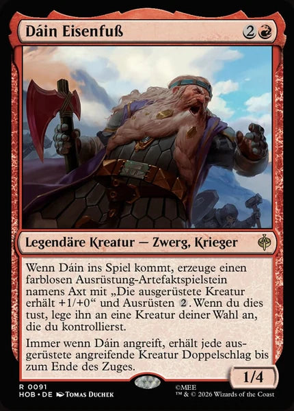 Sammelkarten MTG Dáin Eisenfuß HOB #91 (DEU)