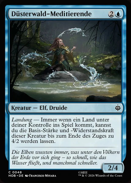 Sammelkarten MTG Düsterwald-Meditierende HOB #48 (DEU)