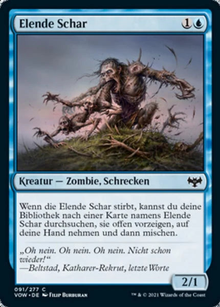 Sammelkarten MTG Elende Schar VOW #91 (DEU)