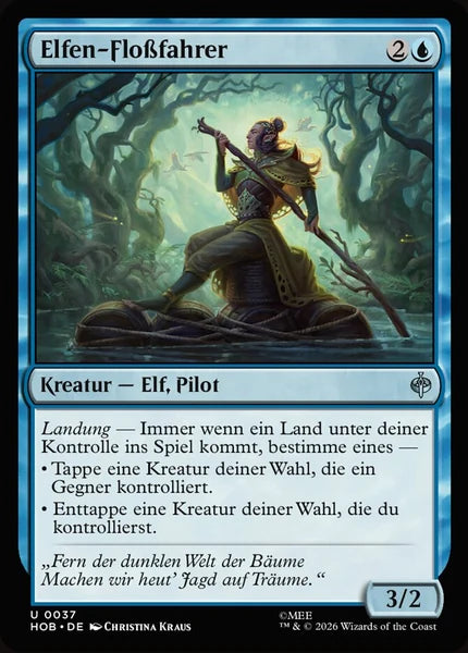 Sammelkarten MTG Elfen-Floßfahrer HOB #37 (DEU)