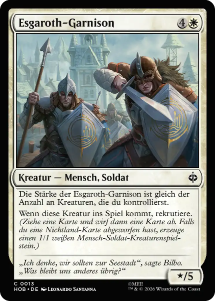 Sammelkarten MTG Esgaroth-Garnison HOB #13 Foil (DEU)