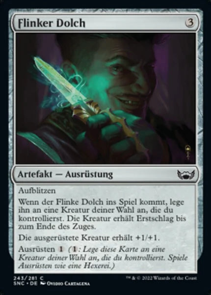 Sammelkarten MTG Flinker Dolch SNC #243 (DEU)