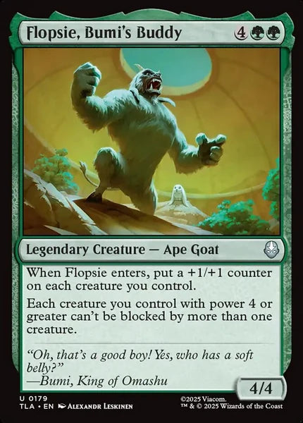 Sammelkarten MTG Flopsie, Bumi's Buddy TLA #179 (ENG)