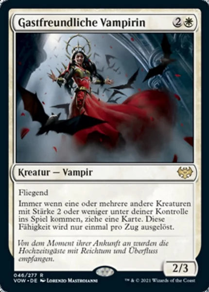 Sammelkarten MTG Gastfreundliche Vampirin VOW #46 (DEU)