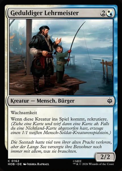 Sammelkarten MTG Geduldiger Lehrmeister HOB #162 (DEU)