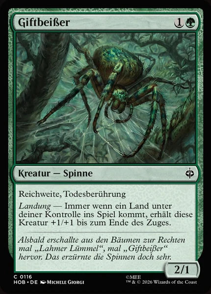 Sammelkarten MTG Giftbeißer HOB #116 (DEU)