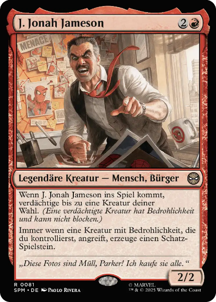 Sammelkarten MTG J. Jonah Jameson SPM #81