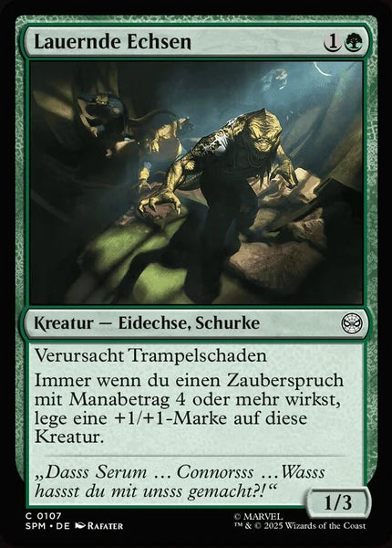 Sammelkarten MTG Lauernde Echsen SPM #107 (DEU)
