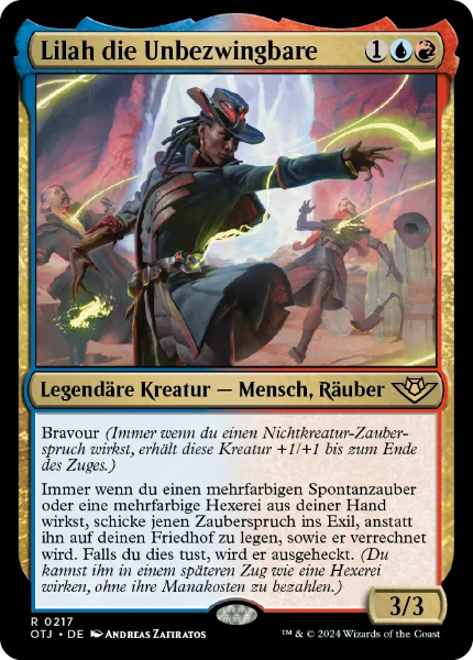 Sammelkarten Outlaws of Thunder Lilah die Unbezwingbare #217