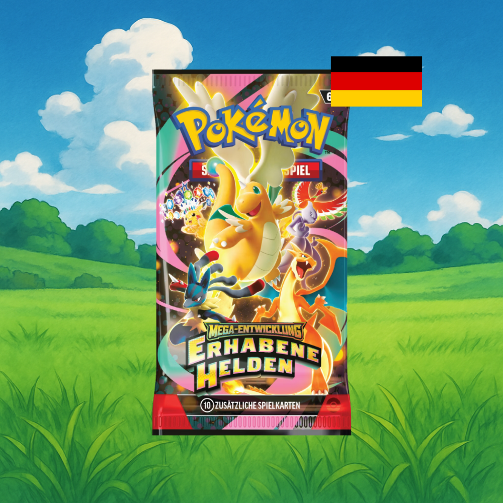 Pokemon Mega Entwicklung Erhabene Helden Booster Deutsch