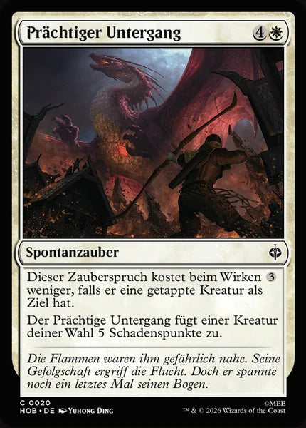 Sammelkarten MTG Prächtiger Untergang HOB #20 (DEU)