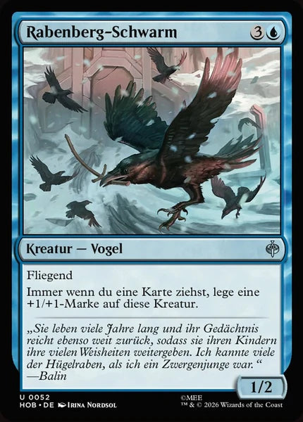 Sammelkarten MTG Rabenberg-Schwarm HOB #52 (DEU)