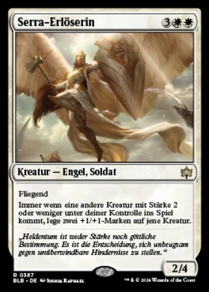 Sammelkarten MTG Serra-Erlöserin BLB #387 (DEU)