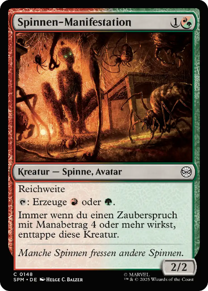 Sammelkarten MTG Spinnen - Manifestation SPM #148 Foil