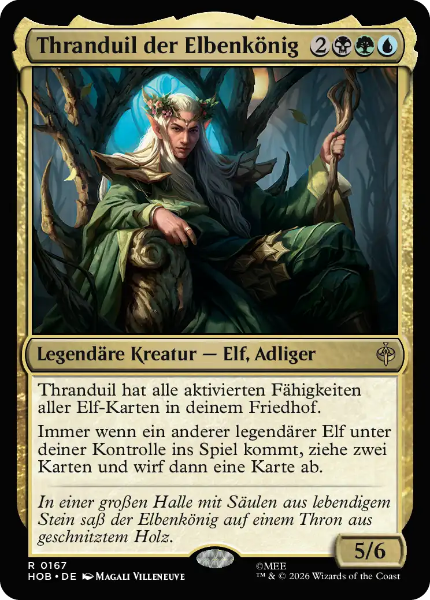 Sammelkarten MTG Thranduil der Elbenkönig HOB #167 (DEU)