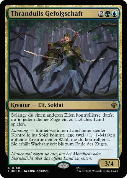 Sammelkarten MTG Thranduils Gefolgschaft HOB #168 (DEU)