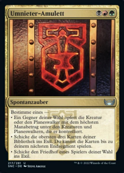 Sammelkarten MTG Umnieter-Amulett SNC #217 (DEU)