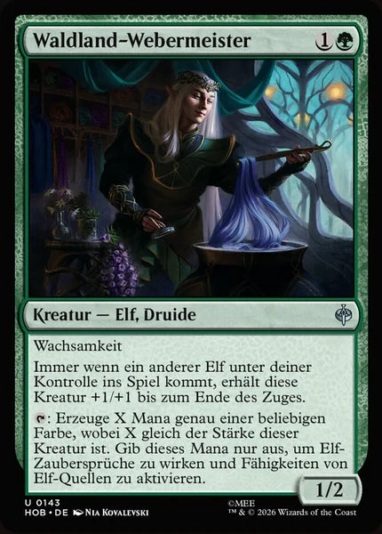 Sammelkarten MTG Waldland-Webermeister HOB #143 (DEU)
