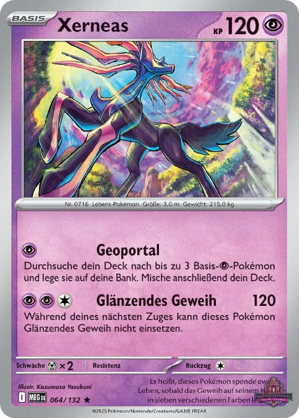 Sammelkarten Pokemon Xerneas 064/132 Holo