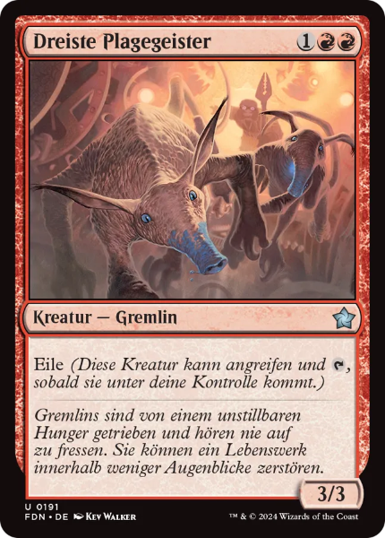 Sammelkarten MTG Dreiste Plagegeister FDN #191