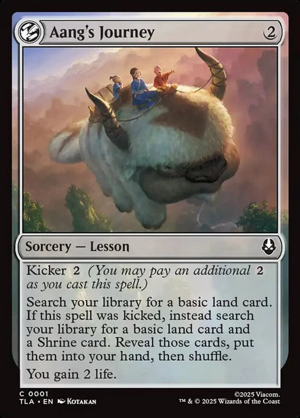 Sammelkarten MTG Aang's Journey TLA #1 (ENG)