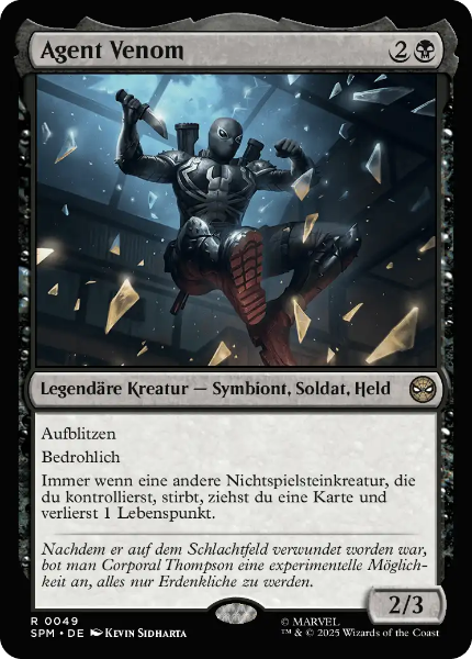 Sammelkarten MTG Agent Venom SPM #49