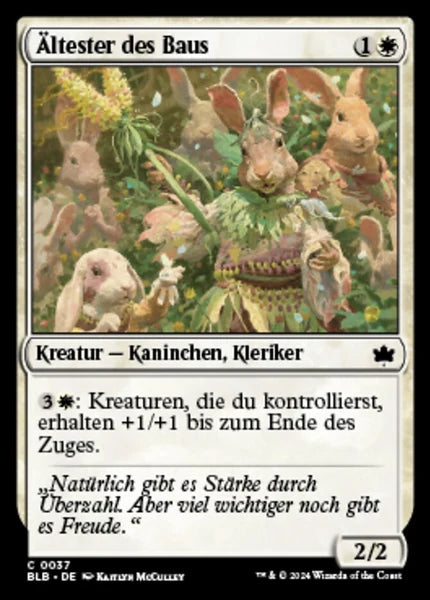 Sammelkarten MTG Ältester des Baus BLB #37 (DEU)