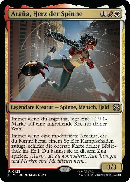 Sammelkarten MTG Araña, Herz der Spinne SPM #123