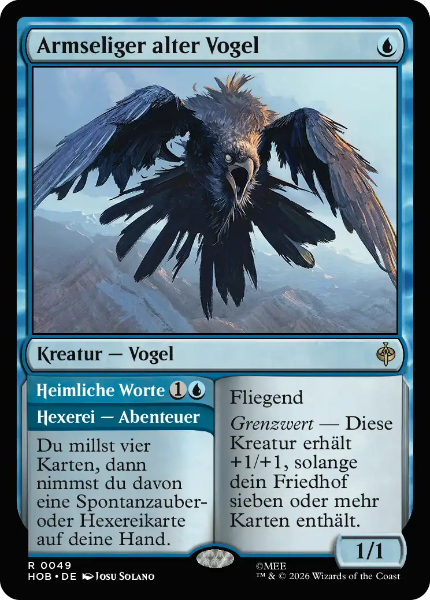 Sammelkarten MTG Armseliger alter Vogel HOB #49 (DEU)