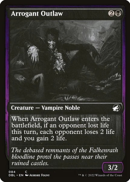 Sammelkarten MTG Arrogant Outlaw DBL #84 (ENG)