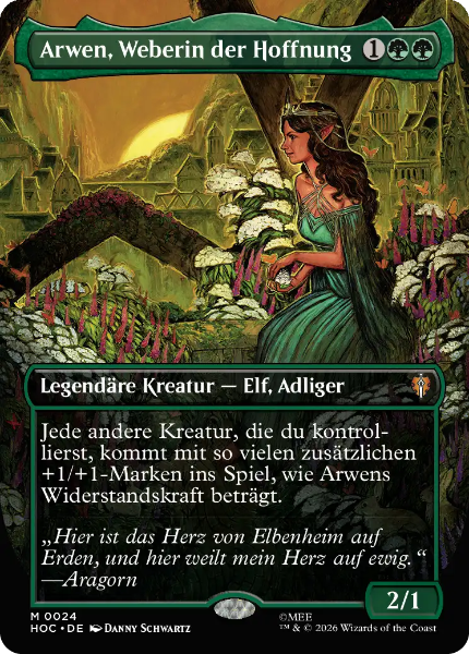 Sammelkarten MTG Arwen, Weberin der Hoffnung HOC #24