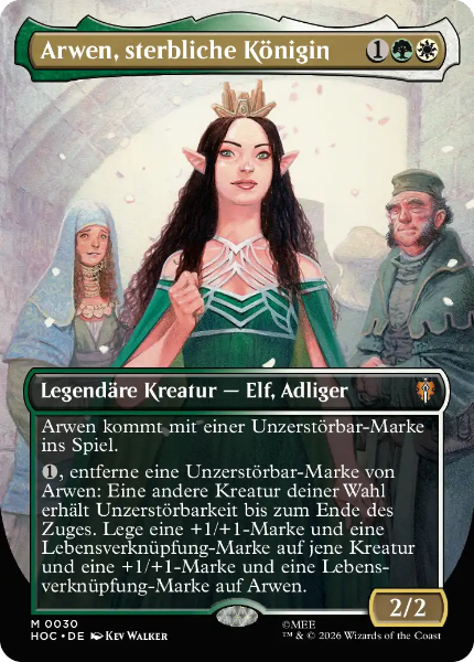 Sammelkarten MTG Arwen, sterbliche Königin HOC #30 Foil (DEU)
