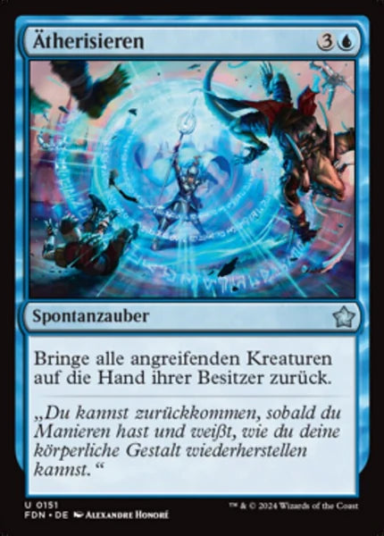 Sammelkarten MTG Ätherisieren FDN #151 (DEU)