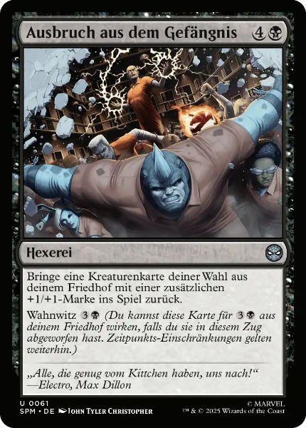 Sammelkarten MTG Ausbruch aus dem Gefängnis #61