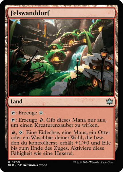 Sammelkarten MTG BLB Felswanddorf #259