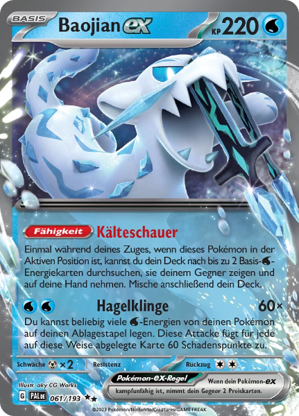 Sammelkarten Pokemon Baojian ex 061/193 Holo