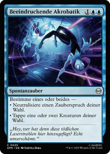Sammelkarten MTG Beeindruckende Akrobatik SPM #25