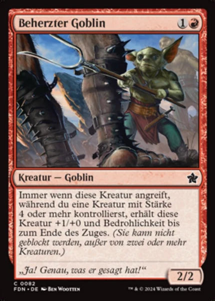 Sammelkarten MTG Beherzter Goblin FDN #82 (DEU)