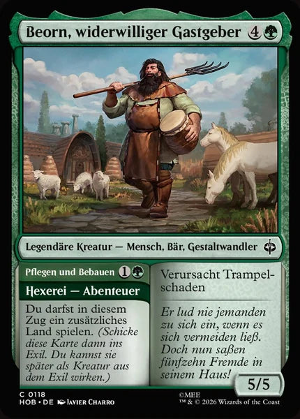 Sammelkarten MTG Beorn, widerwilliger Gastgeber // Till and Tend HOB #118 (DEU)