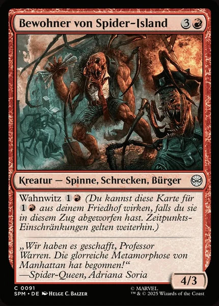 Sammelkarten MTG Bewohner von Spider-Island SPM #91 (DEU)