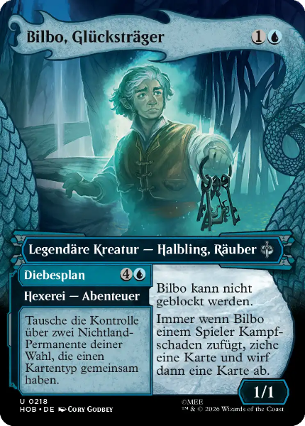 Sammelkarten MZTG Bilbo, Glücksträger HOB #218 (DEU)