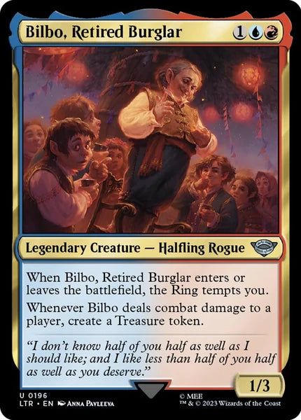 Sammelkarten MTG Bilbo, Retired Burglar LTR #196 (ENG)